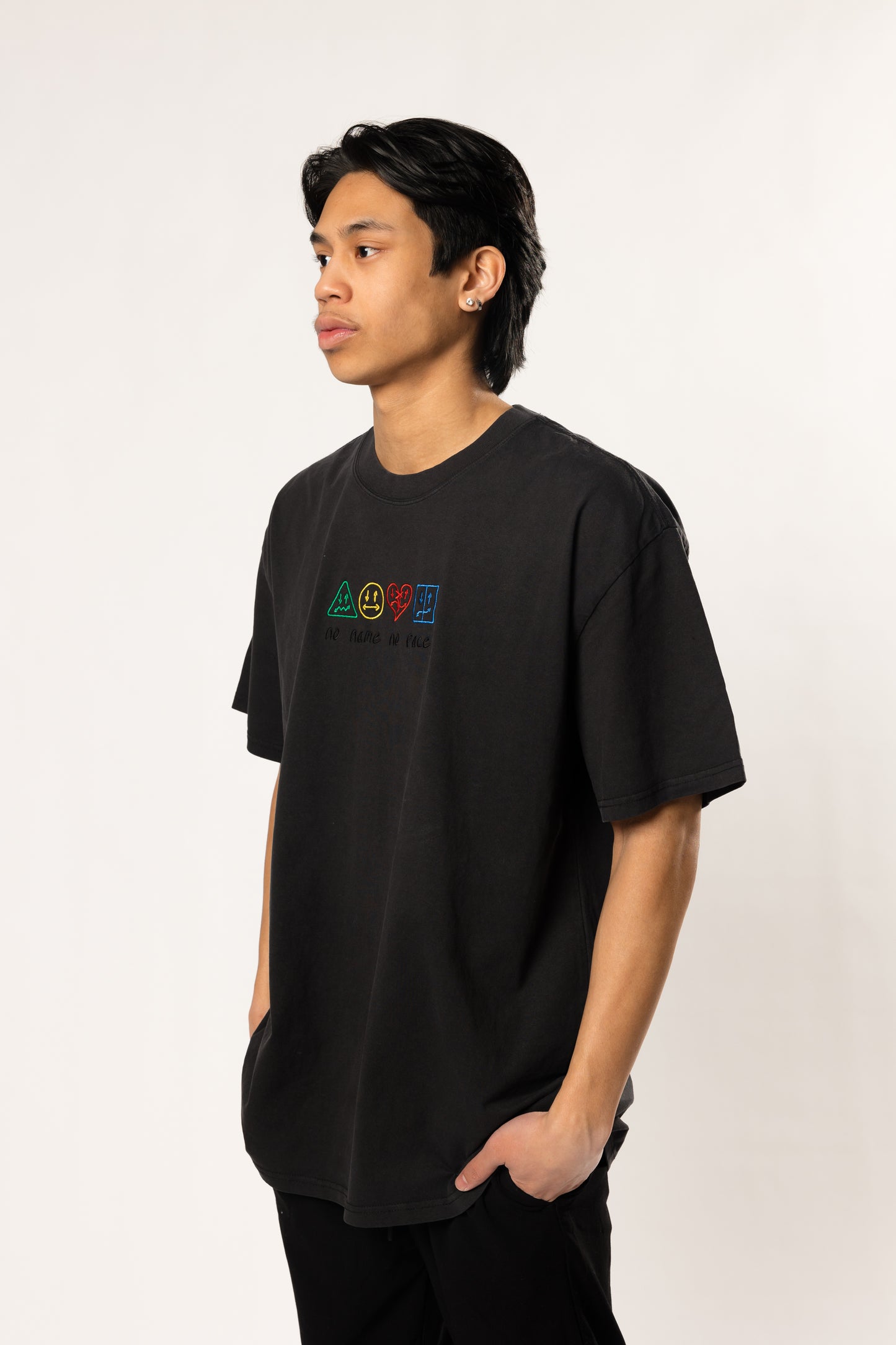 piece by piece black tee