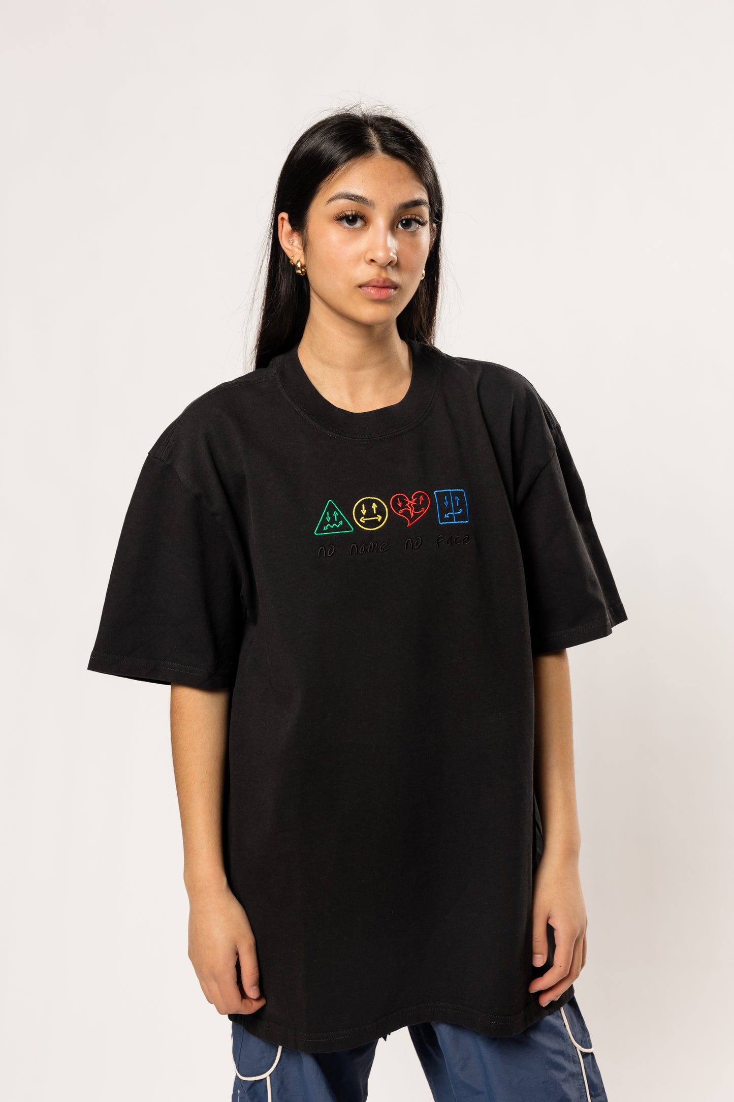 piece by piece black tee