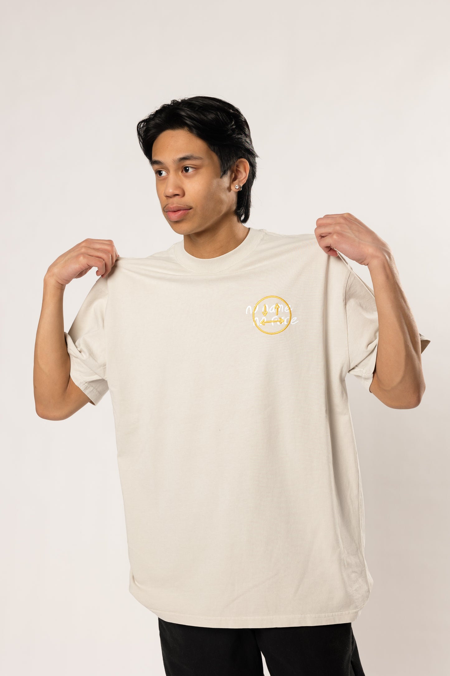 face to face ying yang cream and color tee