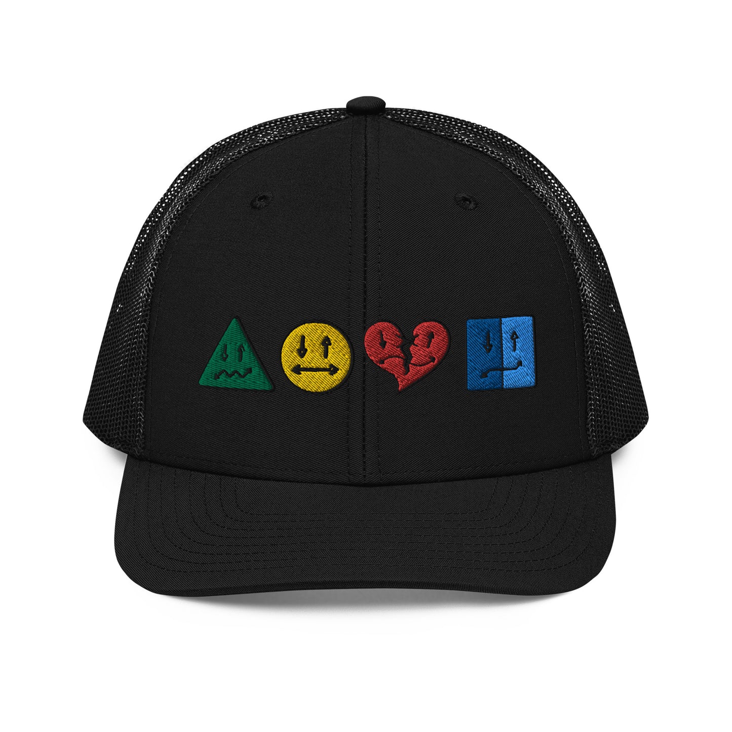 piece by piece black trucker hat